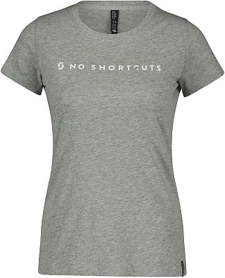 Scott No Shortcuts, T-Shirt Damen - Hellgrau/Weiß - S von Scott