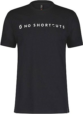 Scott No Shortcuts, T-Shirt - Schwarz/Weiß - L von Scott