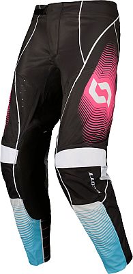 Scott Podium Pro S25, Textilhose - Schwarz/Weiß/Blau/Pink - 28 von Scott