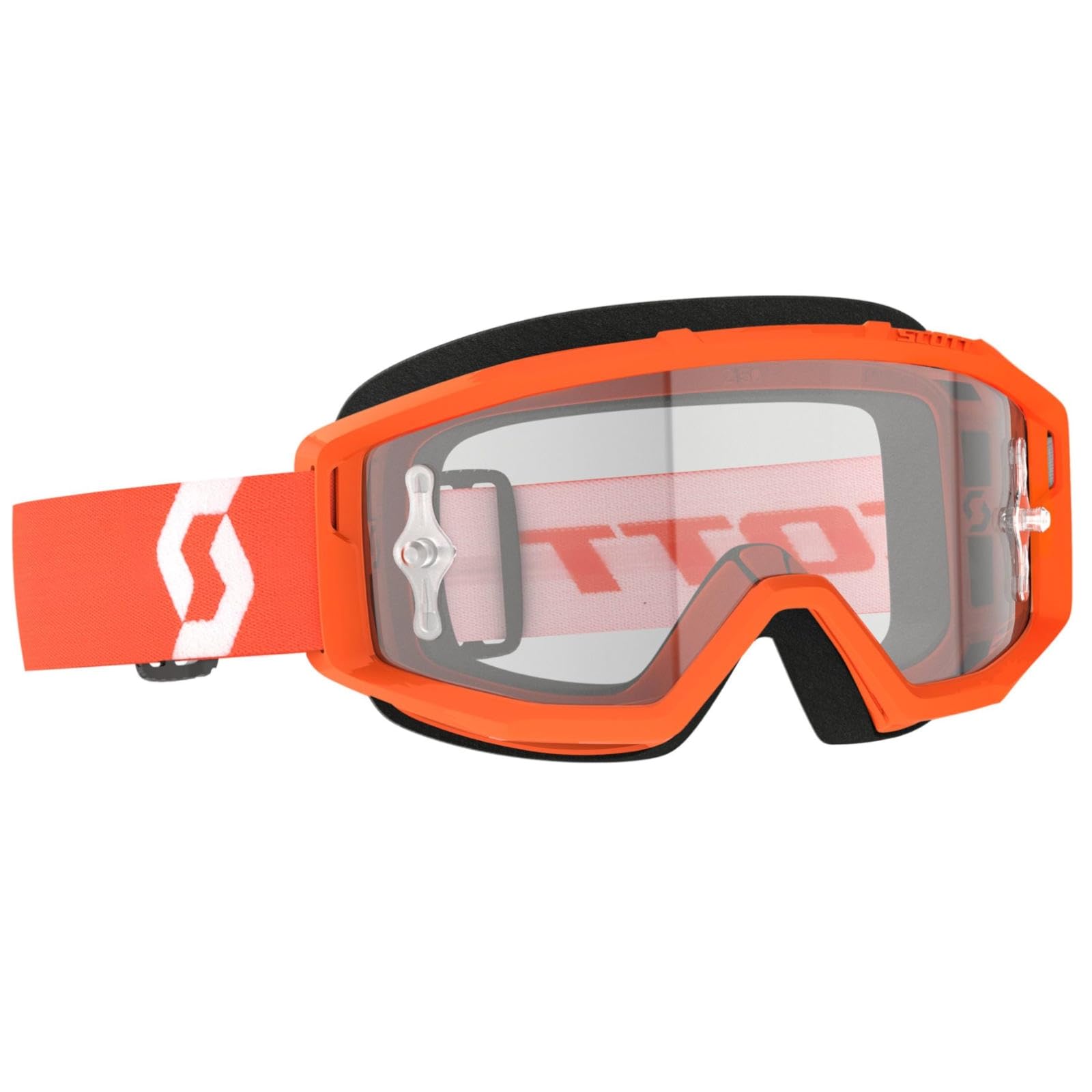 Scott Primal Clear MX Goggle Cross/MTB Brille orange/klar Works von Scott