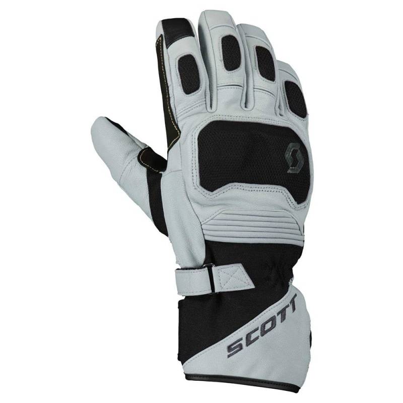 Scott Priority Pro GTX Leder Motorrad Handschuhe grau/schwarz 2025: Größe: S (8) von Scott