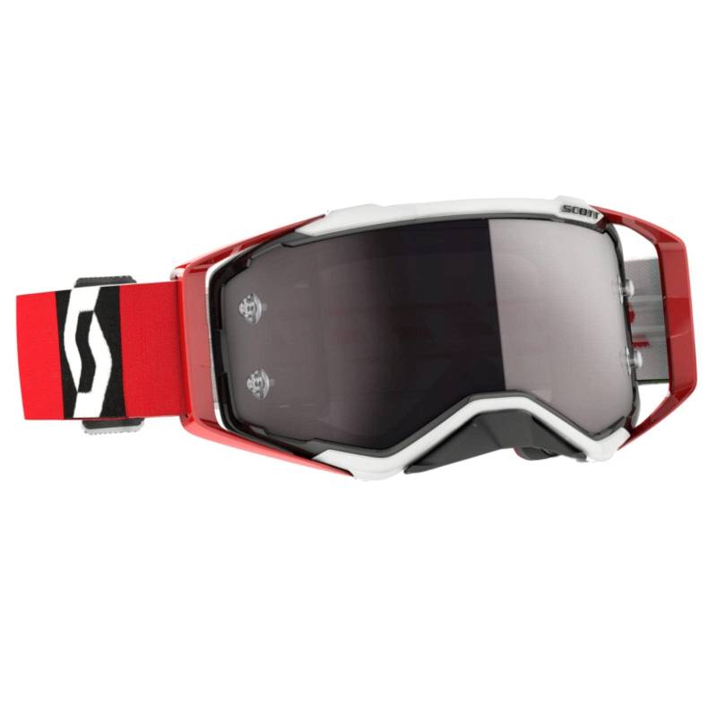 Scott Prospect MX Goggle Cross/MTB Brille rot/schwarz/silberfarben Chrom Works von Scott