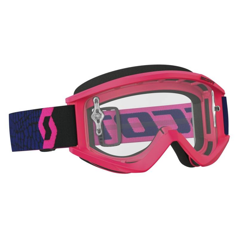 Scott Recoil Xi MX Goggle Cross/MTB Brille pink/blau/klar works von Scott