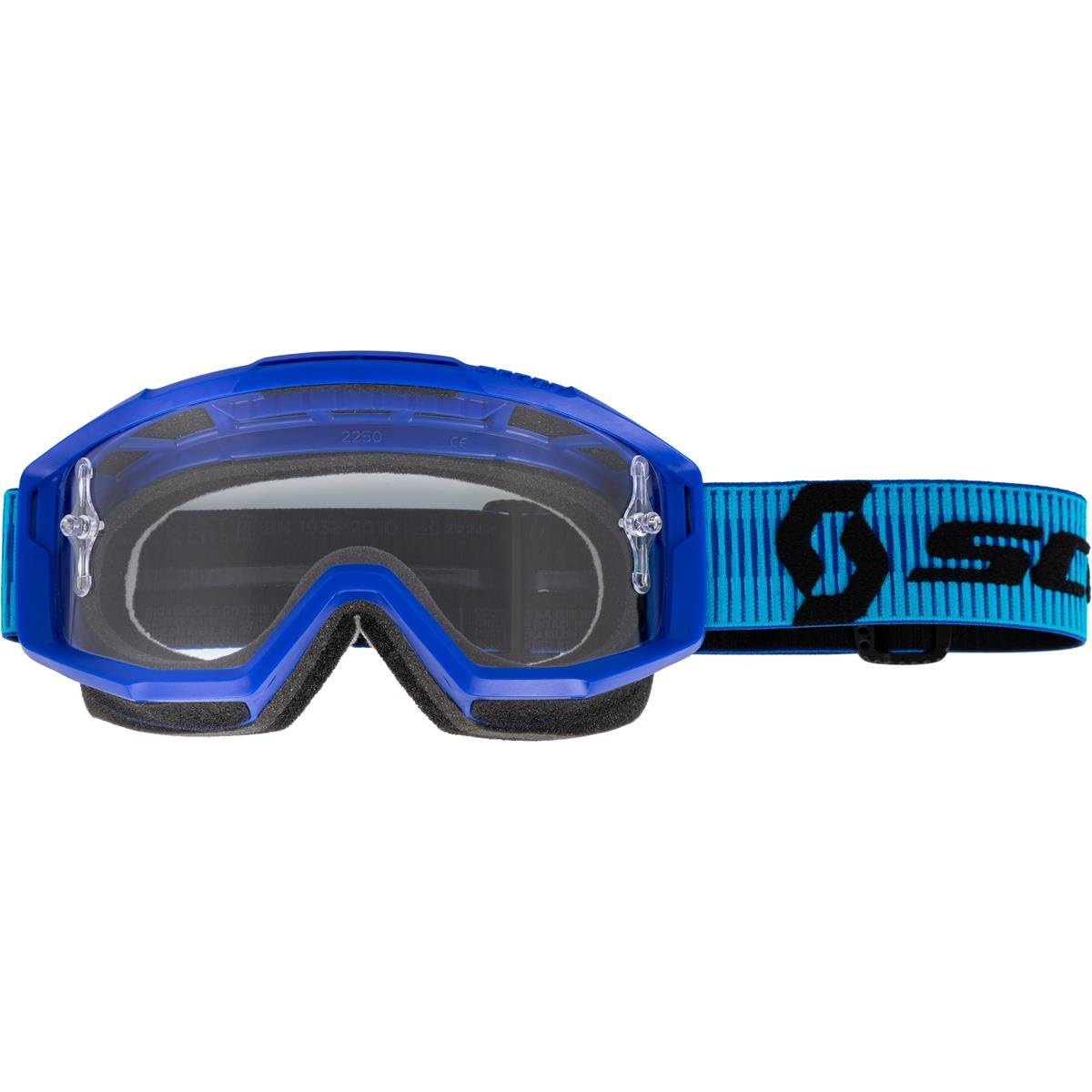 Scott Split OTG MX Goggle Cross/MTB Brille blau/klar Works von Scott