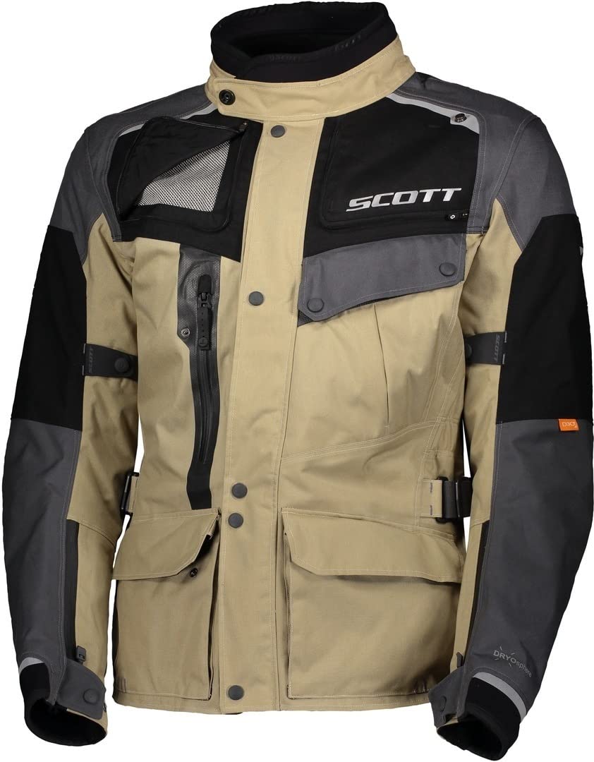 Scott Voyager Dryo Motorrad Jacke beige/grau 2022: Größe: L (50/52) von Scott