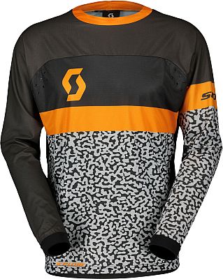 Scott X-Plore Swap S24, Trikot - Schwarz/Grau/Orange - 3XL von Scott