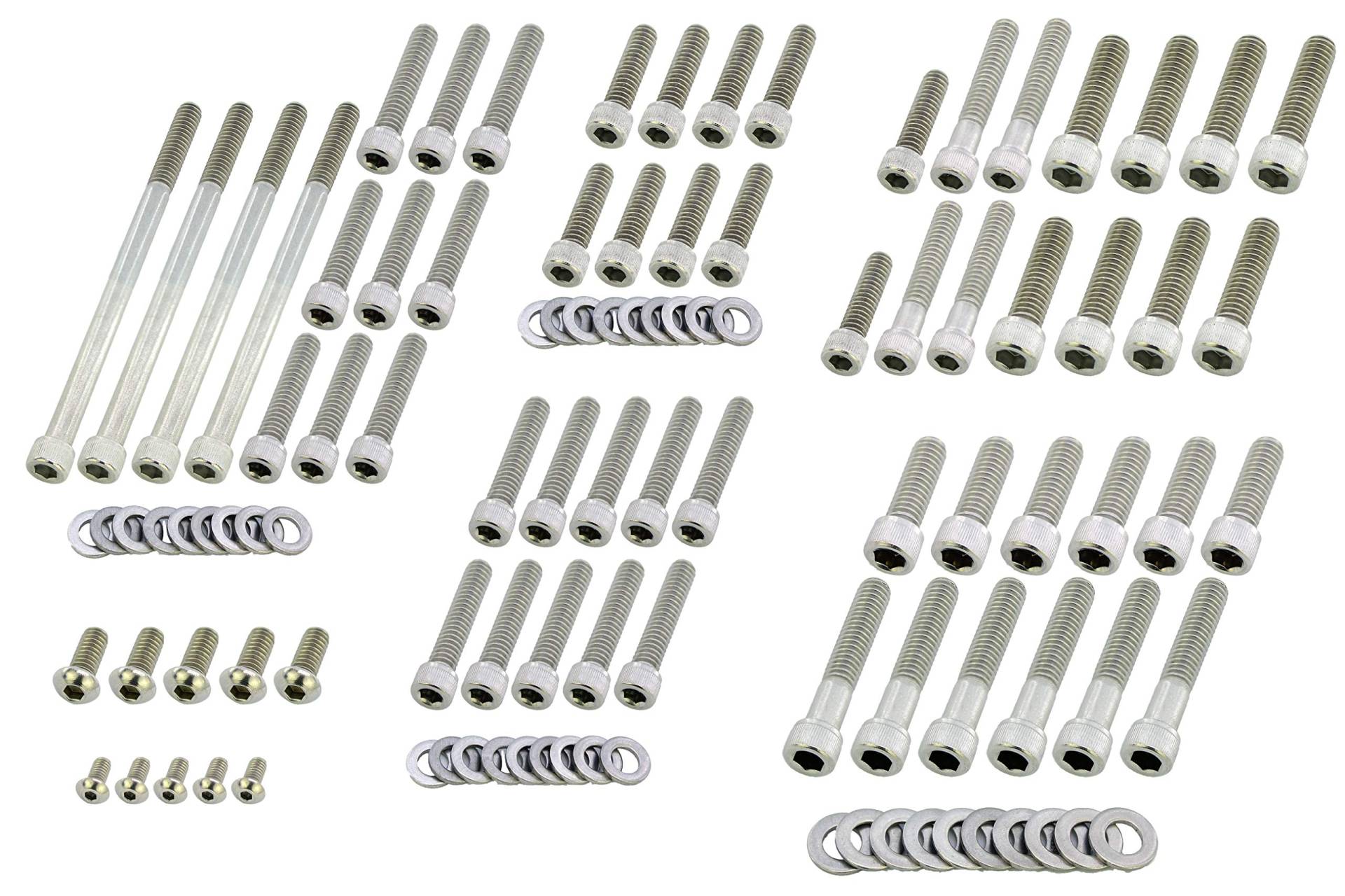 Motorschrauben Komplettsatz Dyna 06-17 Edelstahl von Screws4Bikes