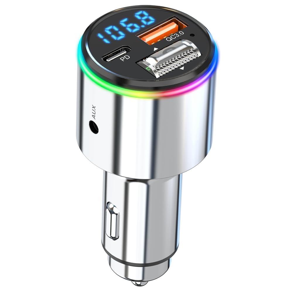 Sctecoau Bc88 Auto Bluetooth 5.3 FM-Transmitter Drahtloser FM-Radio-Adapter Autoladegerät von Sctecoau