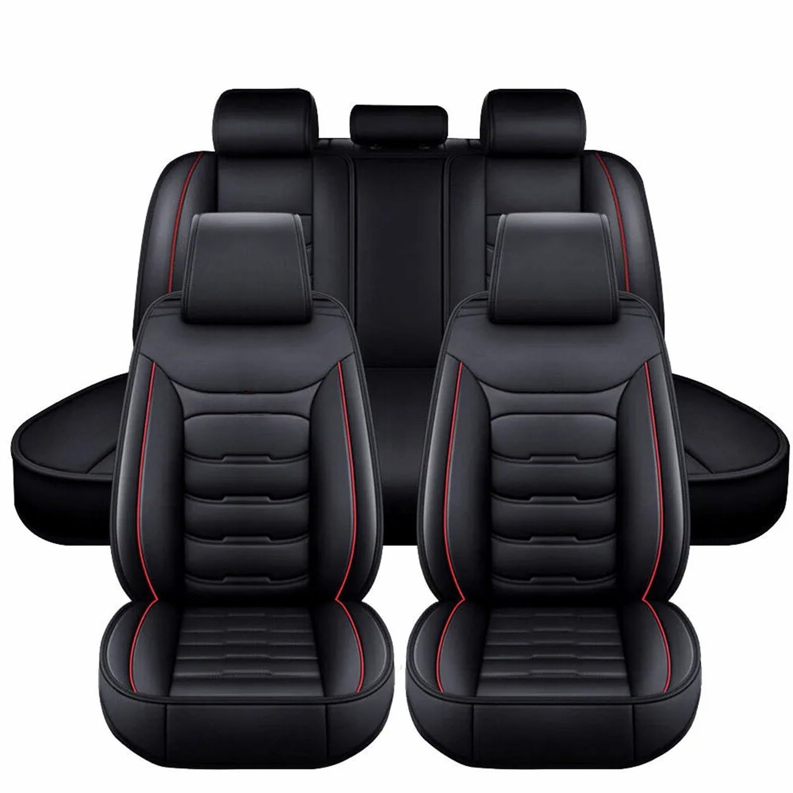 Full Set Auto Sitzbezüge für Audi Q3,Wasserdichtes VerschleißFest Leder Auto Sitzschutz,5 Stück Autositzbezüge von SePkus