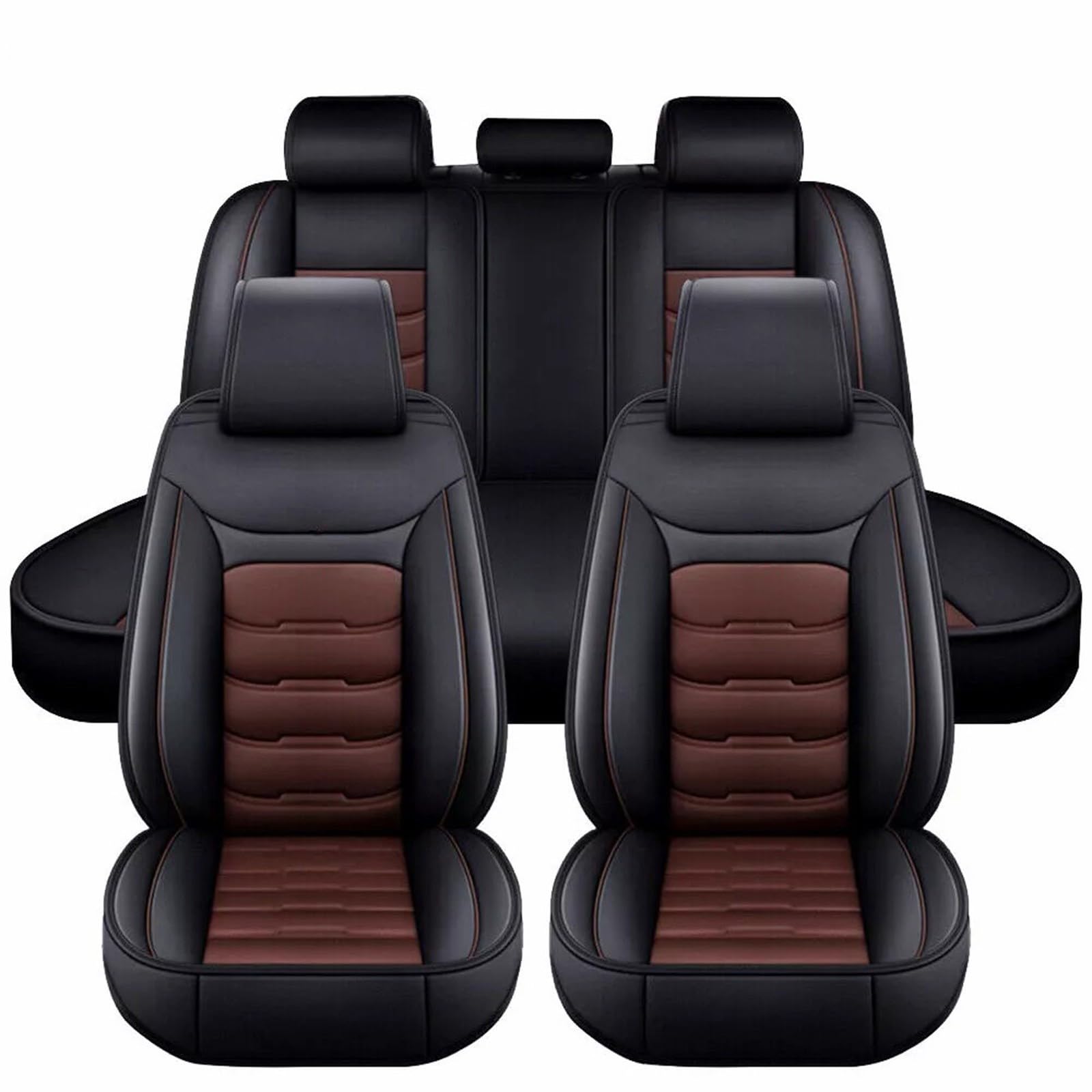 Full Set Auto Sitzbezüge für Audi RS4 (B7),Wasserdichtes VerschleißFest Leder Auto Sitzschutz,5 Stück Autositzbezüge von SePkus