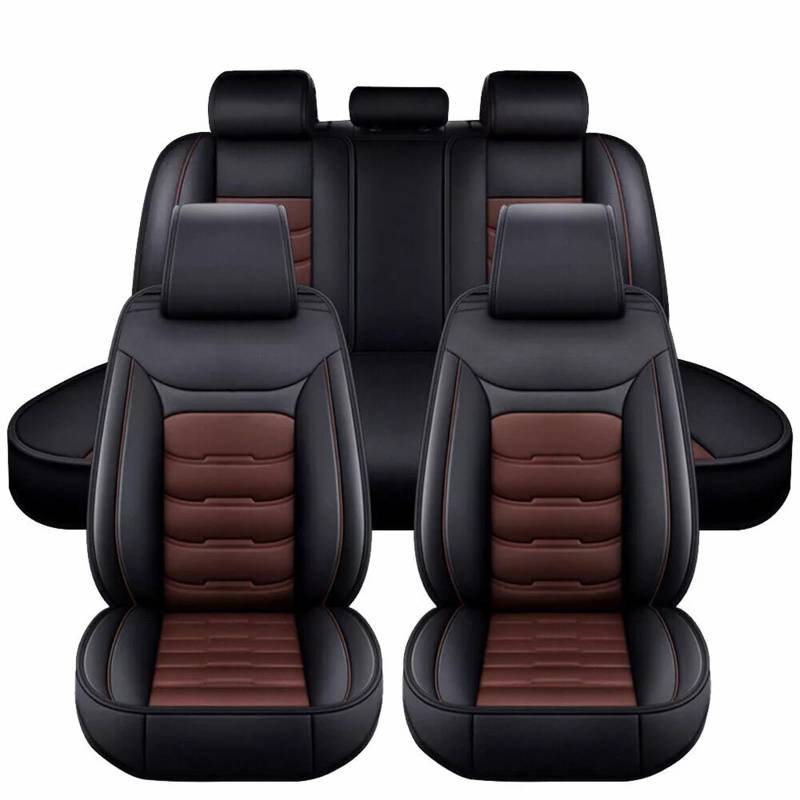 Full Set Auto Sitzbezüge für Audi S5 Sportback quattro,Wasserdichtes VerschleißFest Leder Auto Sitzschutz,5 Stück Autositzbezüge von SePkus