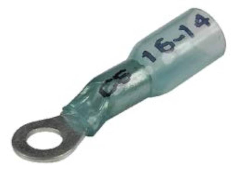 Seachoice 50 – 62331 Flachsteck termo-retráctil Ring, Blau, 1,31 – 2,08 mm2, Knopfloch 4,7 mm, 3 Stück von SEACHOICE