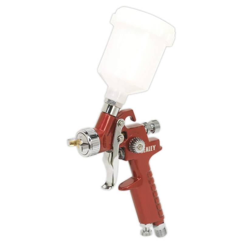 HVLP Gravity Feed Touch-Up Spray Gun 0.8mm Set-Up von Sealey