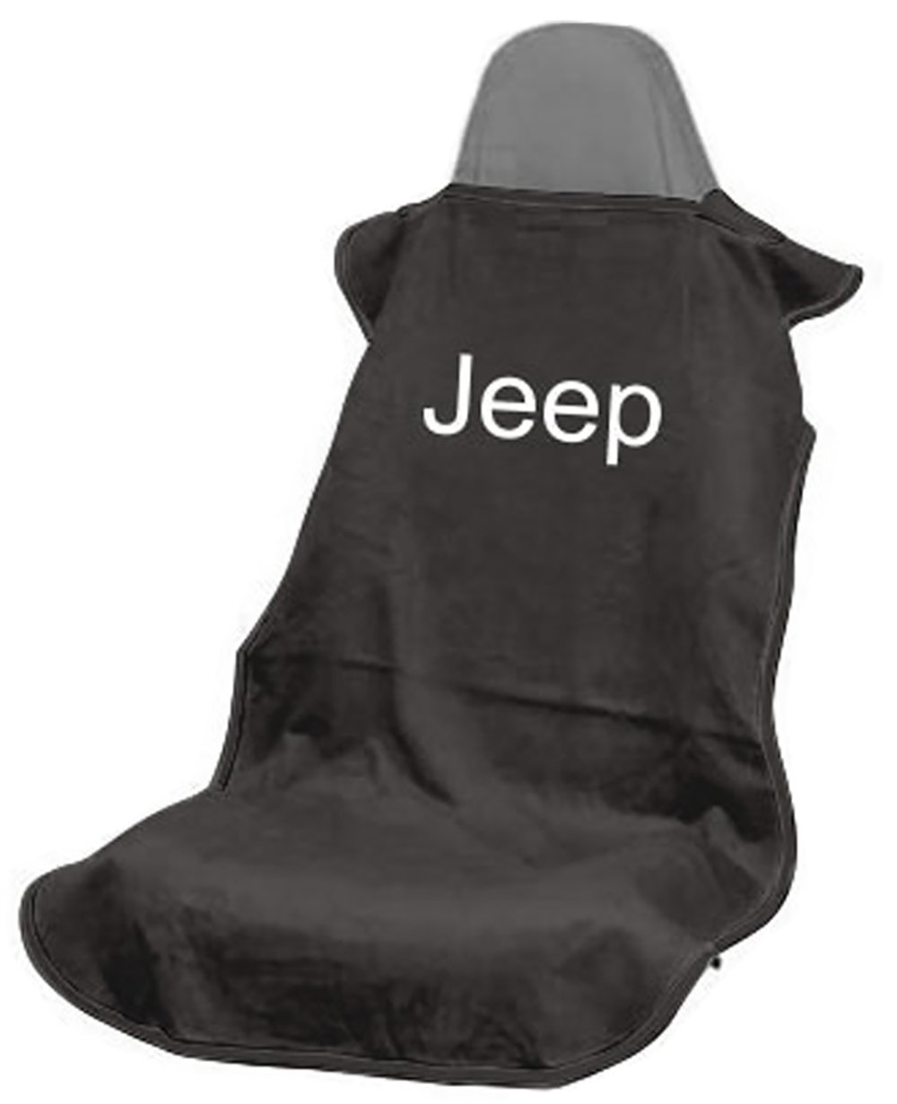 Seat Armour SA100JEPB Autositzschoner-Handtuch, Motiv: Jeep, Schwarz von Seat Armour