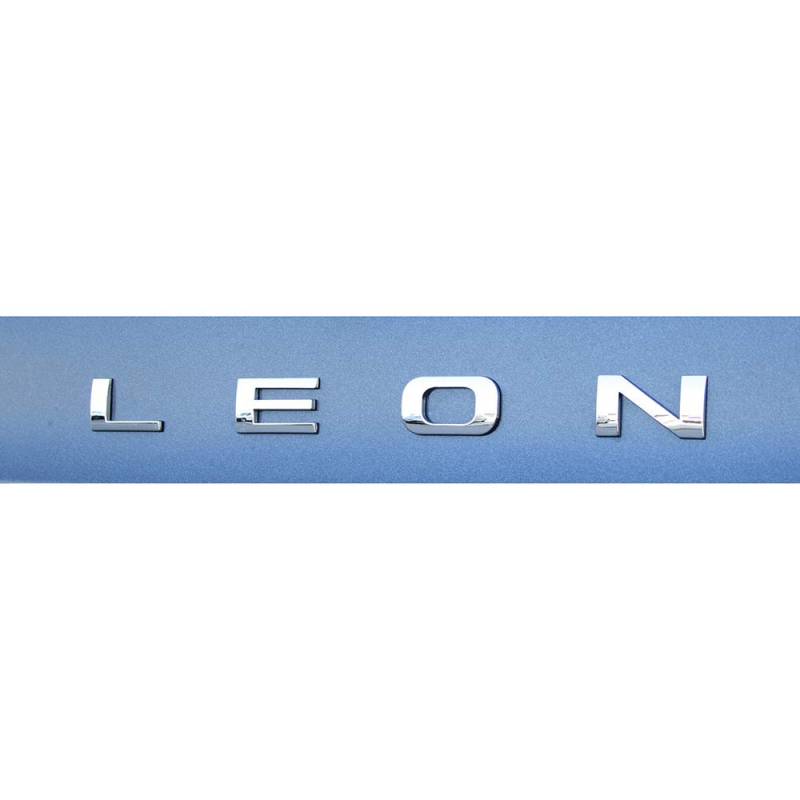 Seat 1P0853687739 Leon Schriftzug hinten Heckklappe Emblem Logo chrom von Seat