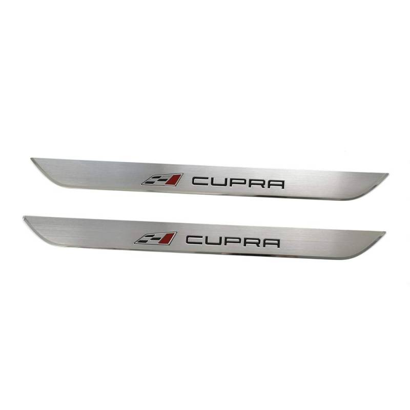 Seat 5F0853373H041 Cupra Einstiegsleisten Set vorn Design Leiste, aluminium gebürstet von Seat