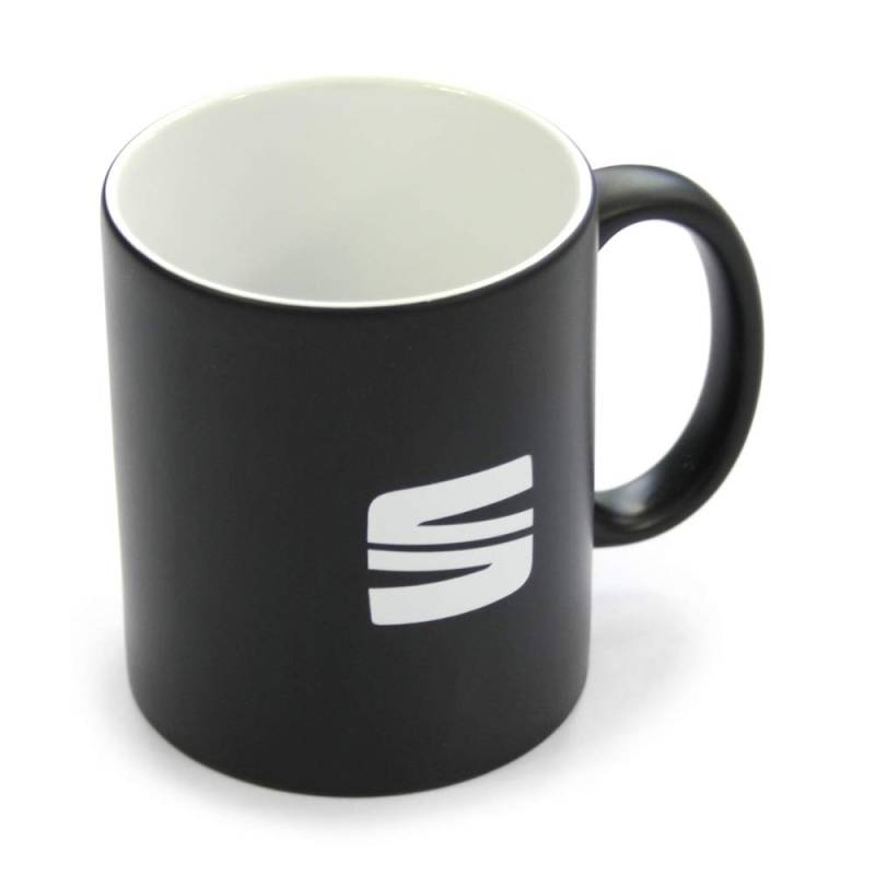 Seat 6H1069601KAA Tasse schwarz Kaffeetasse Keramiktasse Becher von Seat