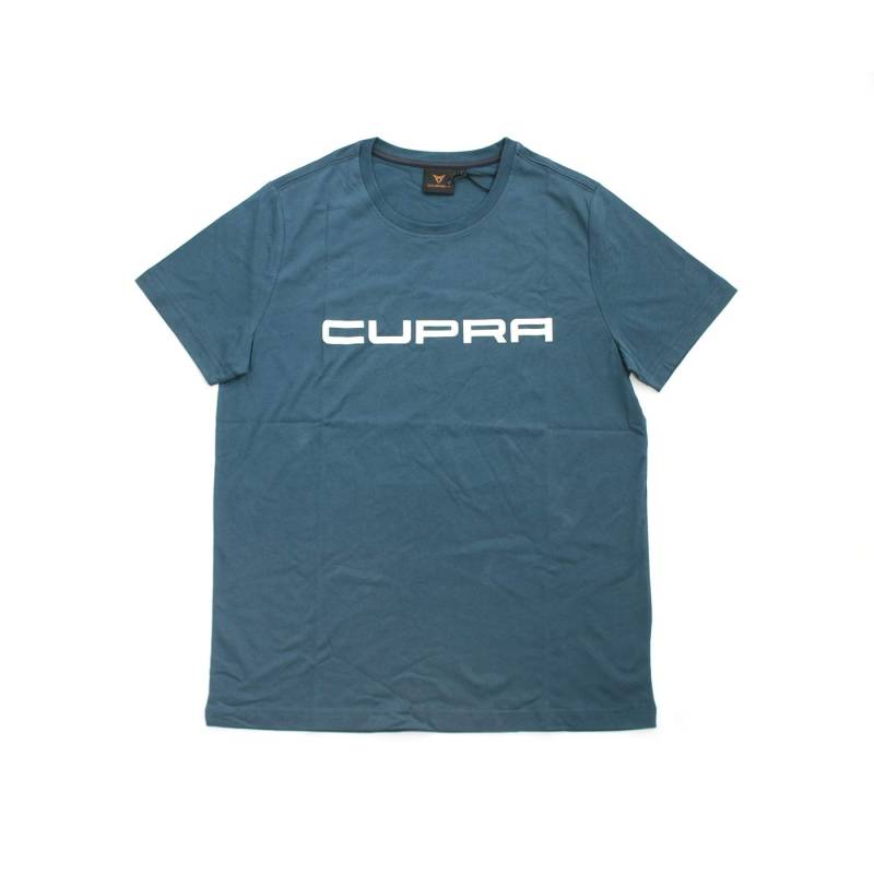 Seat 6H1084200BIBJ T-Shirt Rundhals Cupra Schriftzug, Petrol blau, Größe M von Seat