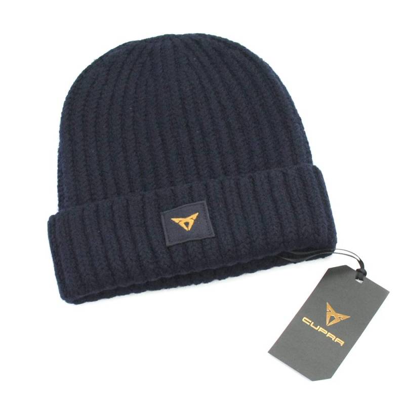 Seat 6H1084303IAJ Cupra Strickmütze Mütze Beanie, Dunkelblau von Seat