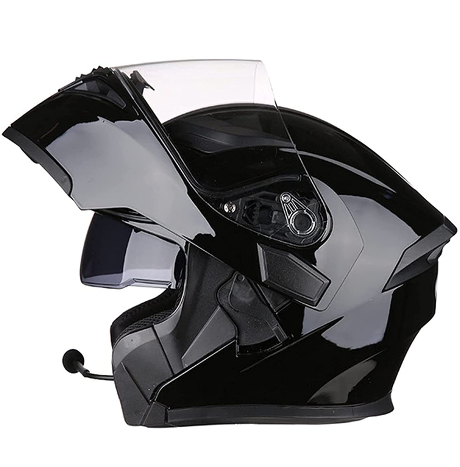 Bluetooth Motorradhelm Helm Motorrad Klapphelm mit Doppelvisier Reaktion für Frauen Männer Erwachsene, ECE-Zertifizierung Geeignet für Motorradrennen 2,L von Sebasty