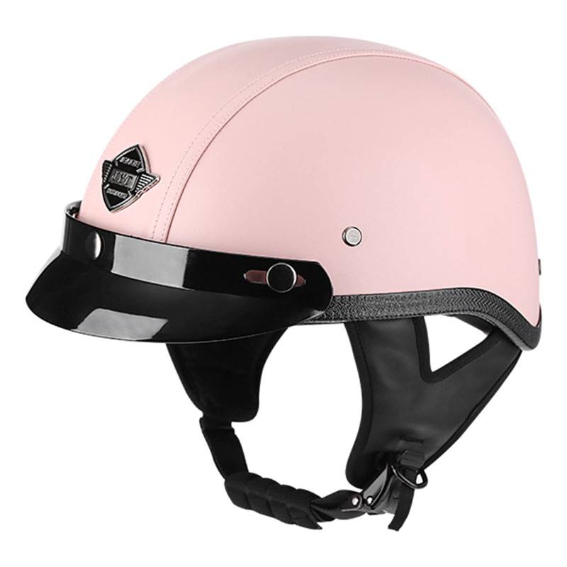 Halbschalenhelm Retro Halbschale Scooter Helm Halbhelm Jet-Helm mit Schutzbrille ECE Zertifizierun, Adult Vintage Jethelm, für Scooter Moped Biker Cruiser 10,L von Sebasty