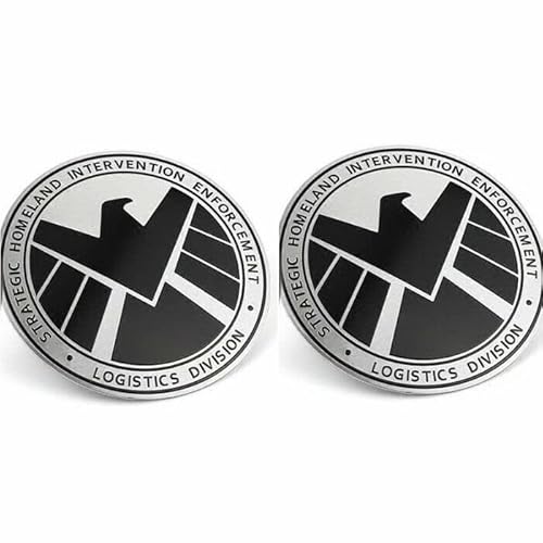 2X Adler Avengers Marvel Agents of Shield Metall Aufkleber Chrom Emblem Auto 3D Logo von Sedcar