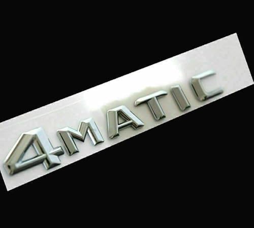 4 Matic Auto Emblem Schriftzug Badge Kofferraum C-Class S-Class Chrome Silber von Sedcar