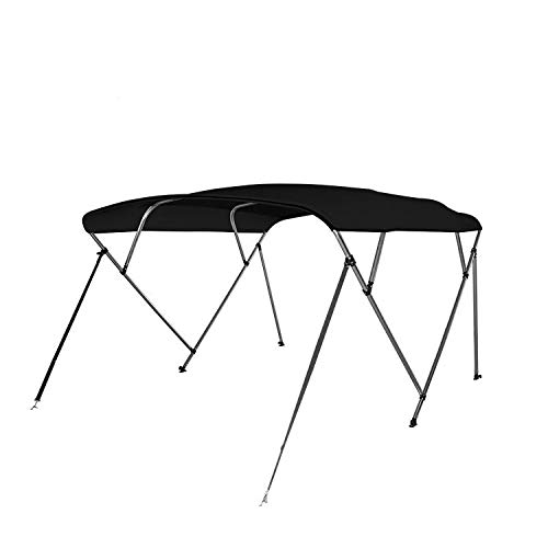 4-Stangen Bimini Top Breite 185-198cm Farbe schwarz von Seestern