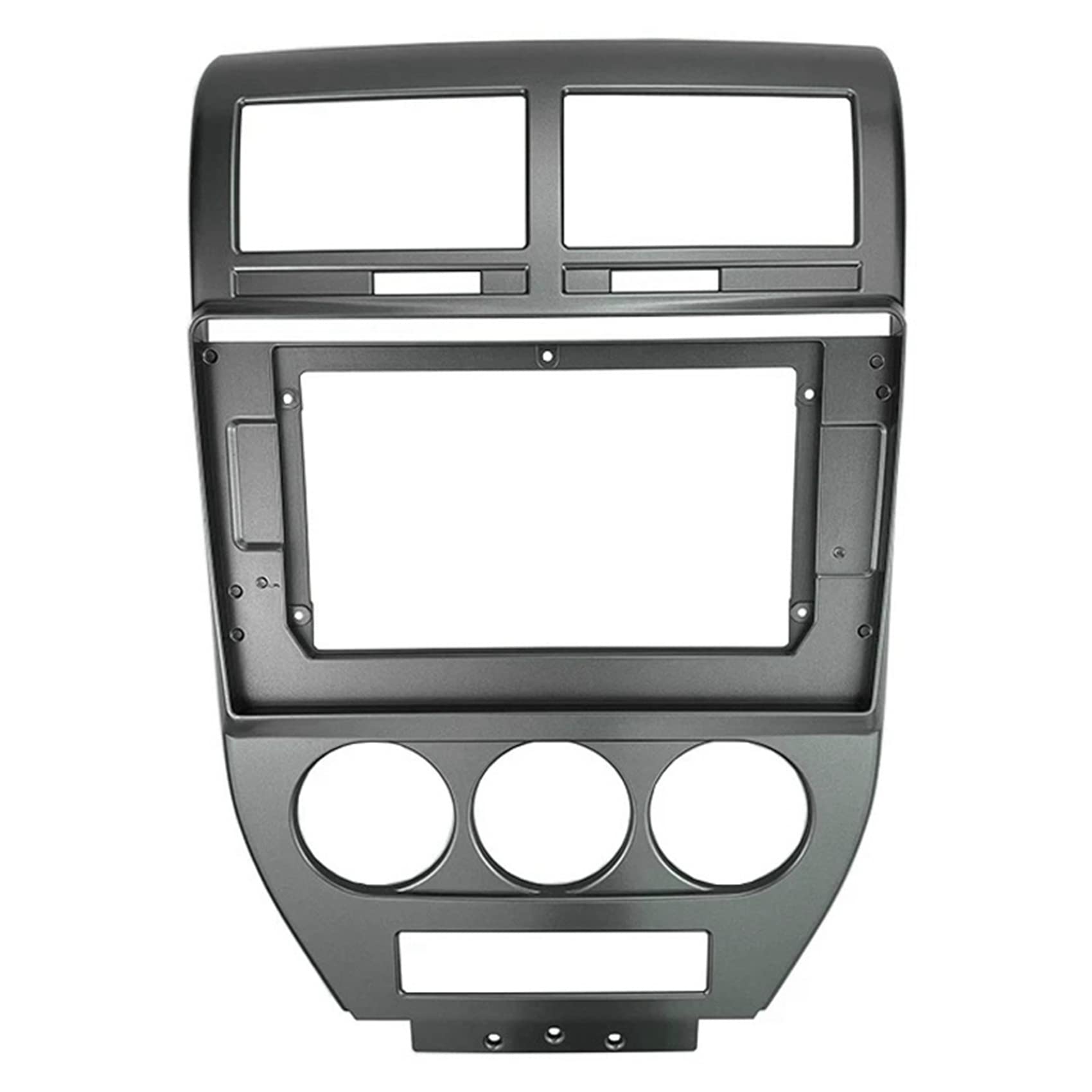 Sefdrert 2 Din 10.1 Zoll Auto Armaturenbrett Rahmen Radioblende Rahmen DVD Panel passend für Compass Patriot 2007-2009 von Sefdrert