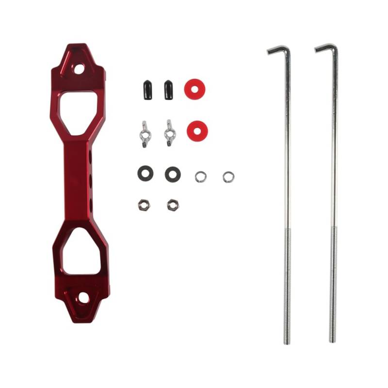 Sefdrert Robustes Batteriehalter-Set, Batteriehalter mit Aluminium-Batterie-Spannhalterung und J-Schrauben von Sefdrert