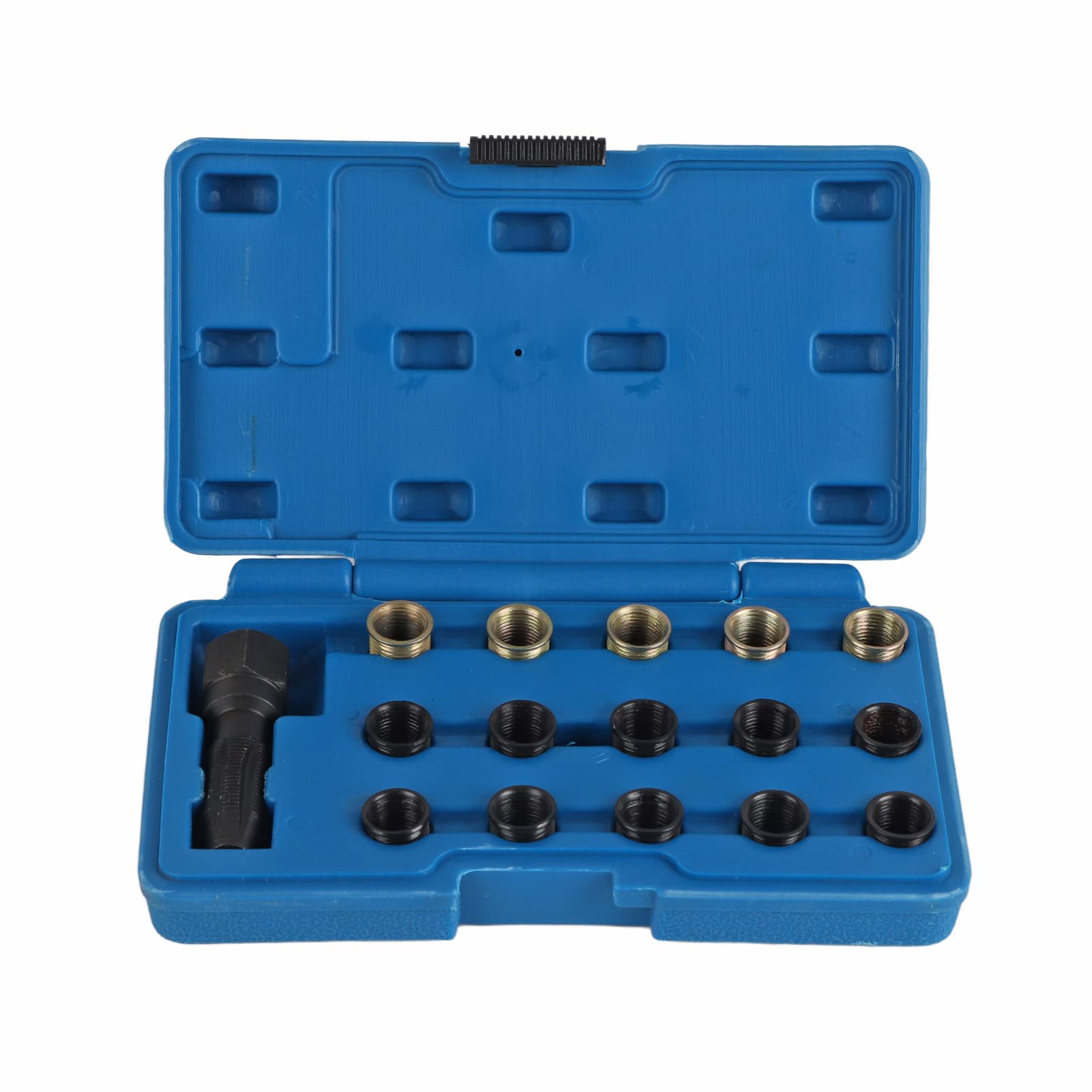 M14x25-Zündkerzengewinde-Reparaturwerkzeug-Set, tragbares Rethread-Kit aus Kohlenstoffstahl mit Mehreren Längen für eine einfache und effiziente Änderung des Zündkerzenanschlusses von Segrehy