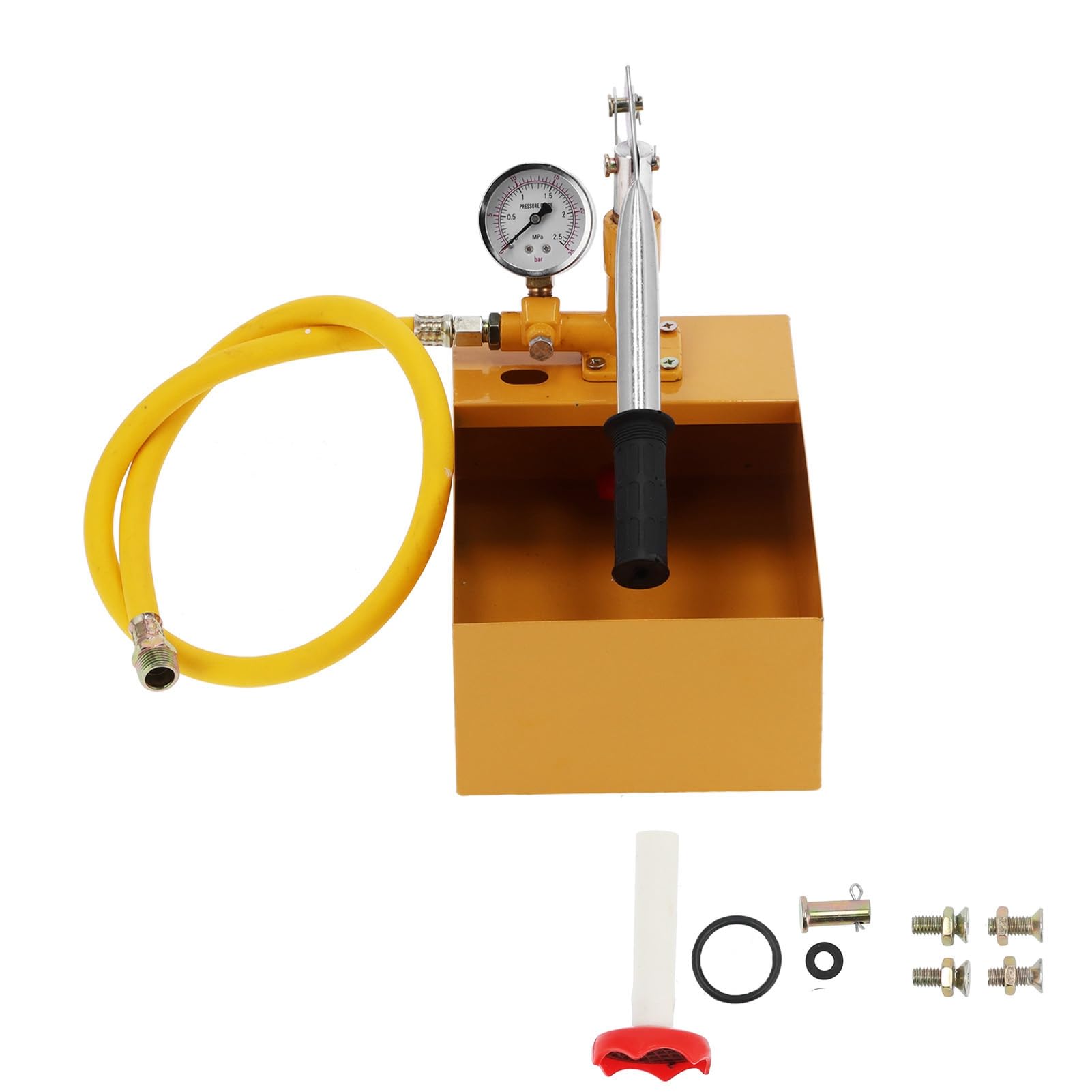 Segrehy Hydraulikhandbuch Wasserdrucktester Kit, 362 psi Druckprüfpumpe mit Messgerät für Pipeline -Hydraulikdrucktests bis zu 2,5 MPa von Segrehy