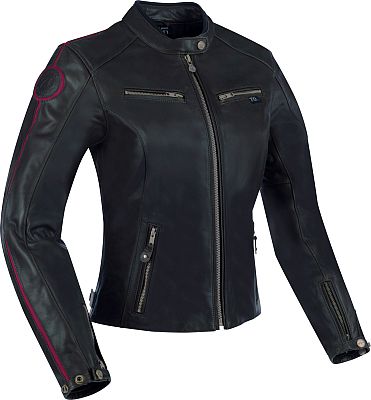 Segura Devon, Lederjacke Damen - Schwarz/Dunkelrot - T5 von Segura