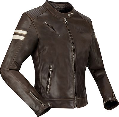 Segura Romeo, Lederjacke wasserdicht Damen - Dunkelbraun/Weiß - T2 von Segura