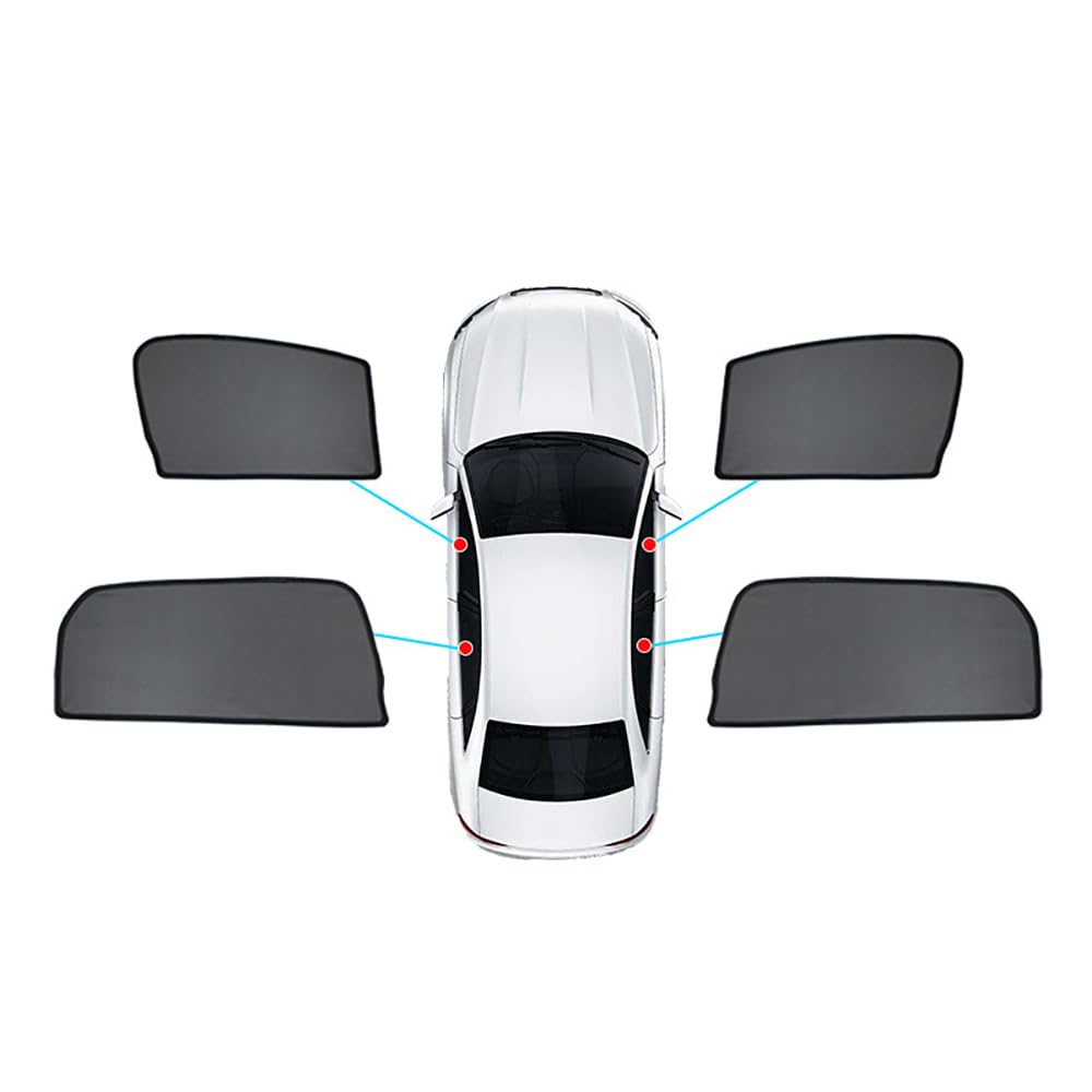 Sonnenschutz Seitenscheibe für BMW 1 Series Hatchback 2011-2018 Sonnenblende Auto Netz Schützt Mitfahrer UV Schutz,D-Front+Back von SenHe