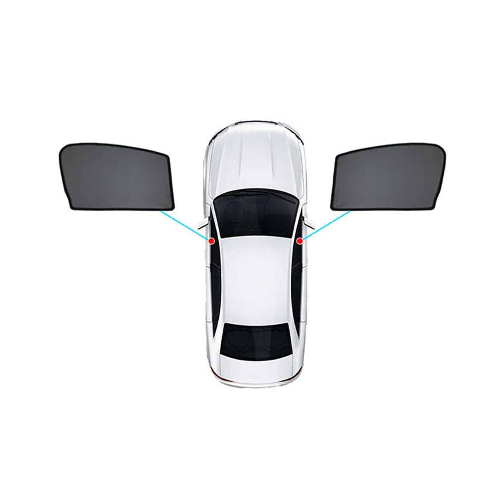 Sonnenschutz Seitenscheibe für Hyundai Grey 2013-2017 Sonnenblende Auto Netz Schützt Mitfahrer UV Schutz,B-Front von SenHe