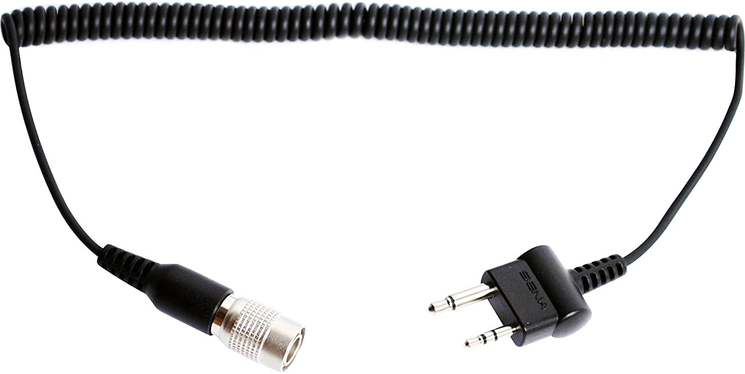 SENA 2-Wege-Radio Kabel mit Stecker gerade für Midland und ICOM twin-pin Anschluss – Größe – S von Sena