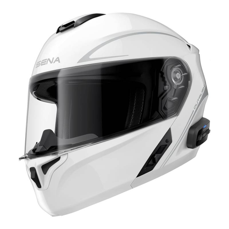 Sena Outrush R Bluetooth Klapphelm mit Intercomsystem (Weiß, L) von Sena