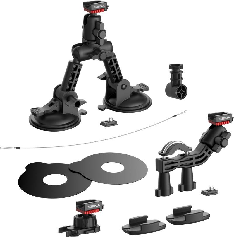 Sena SCA-A0200 Prism Motorrad Montagesatz, QRM-Schnelllösesystem von Sena