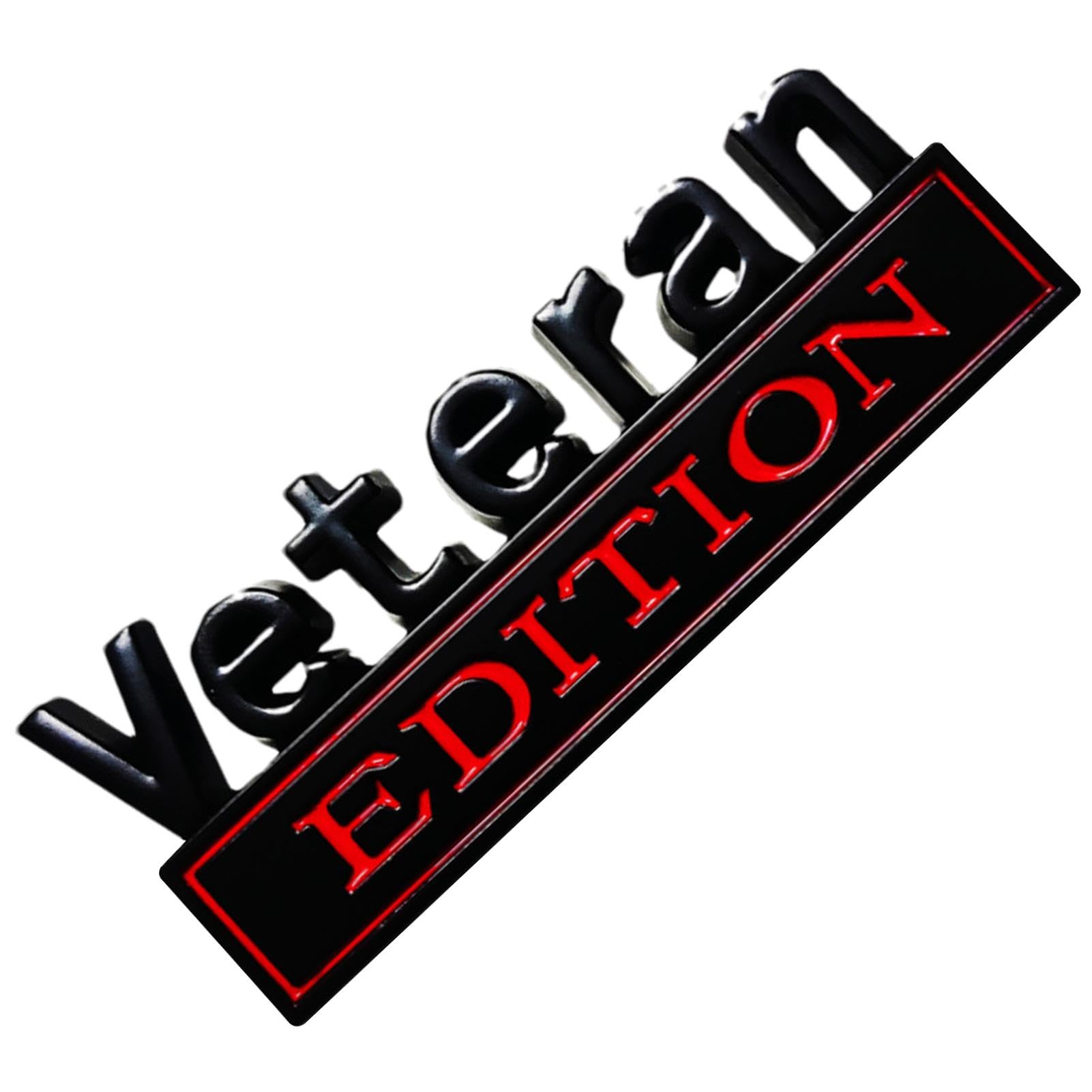 Veteran Edition Autoabzeichen, Veteran Edition Auto Metallemblem - Auto-Stoßstangenabzeichen,3D-Buchstaben-Aufkleber, selbstklebend für Fahrzeuge, LKWs, SUVs, spezielle Emblem-Autoaufkleber, Auto-Styl von Senermter