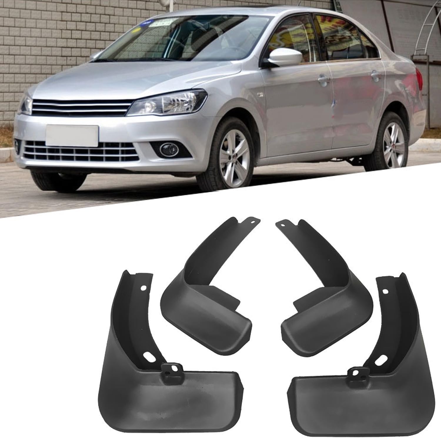 4 Stück Auto Schmutzfänger für VW Jetta 2013 2014 2015 2016, Auto Vorne Hinten Fender Spritzschutz Körperschutz ZubehöR von Senrn