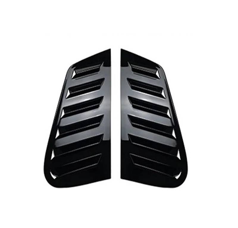 SenyEr Fensterlamellenabdeckung for MK4 9N MK5 6R 6C MK6 AW TSI MPI GTI 2001-2023, hintere Dreieckfensterläden, Sonnenschutz, Entlüftung(Black POLO MK4) von SenyEr