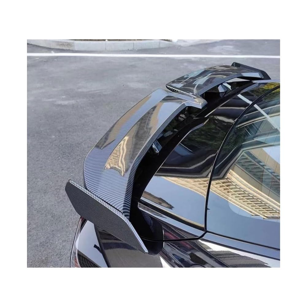 Auto Heckspoiler für Au-di RS3 2015-2023, Schwanz Spoiler Flügel Heckflügel Lippe Dachspoilerflügel Kofferraumdeckel Dekoration Zubehör,B/Carbon Fiber Pattern von SeptAm