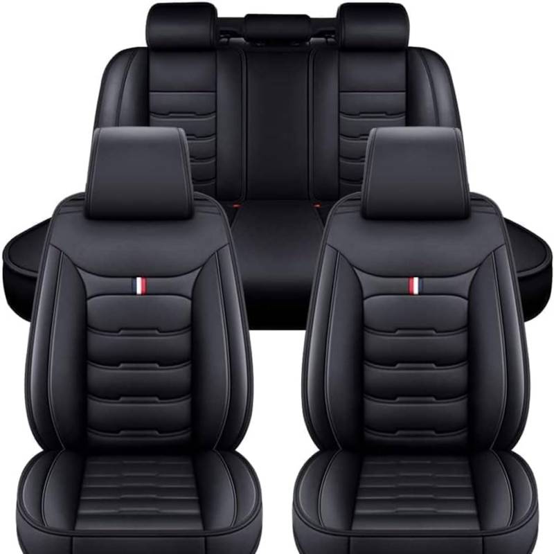 Autositzbezüge Sets für Hyundai Ioniq 5 ab 2021-2023, Sitzbezüge Sets Komplettset Autositzschoner Sitzschoner Schonbezüge Wasserdichtes Zubehör,A/Black von SeptAm