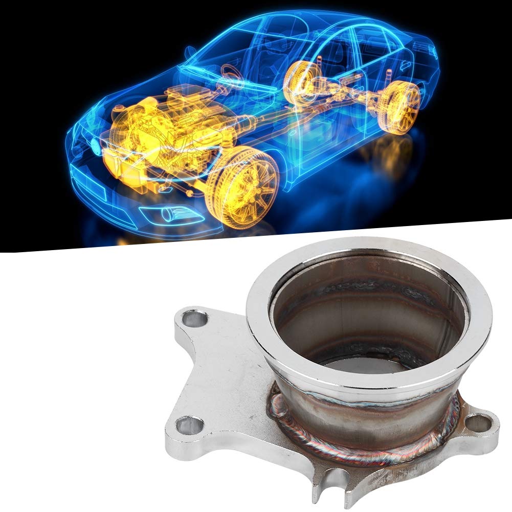 Serlium 5 Bolzen auf 7,6 cm V-Band-Flansch, Turbo-Adapter, Edelstahl-Adapter, Turbo-Downpipe-Flansch-Set, Turbo-Flansch-Baugruppe, Ersatz für T3/T4 Turbo von Serlium