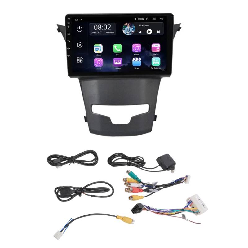 Sessleger 1G + 16G 2DIN Autoradio DVD Android 10 Autoradio MultimeDia Videoplayer für Korando 3 Actyon 2 2013-2017 von Sessleger