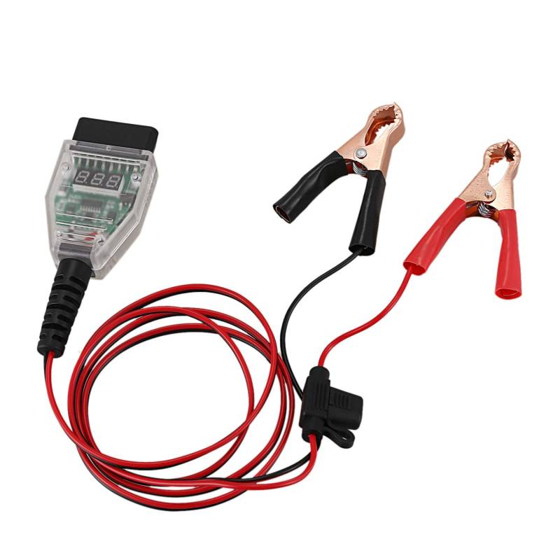 Sessleger 5 A Auto Speicher Saver OBD2 Ersatzwerkzeug Expansion Kabel Zange Digitale Anzeige Ersatz Batterie Leckage Tool von Sessleger