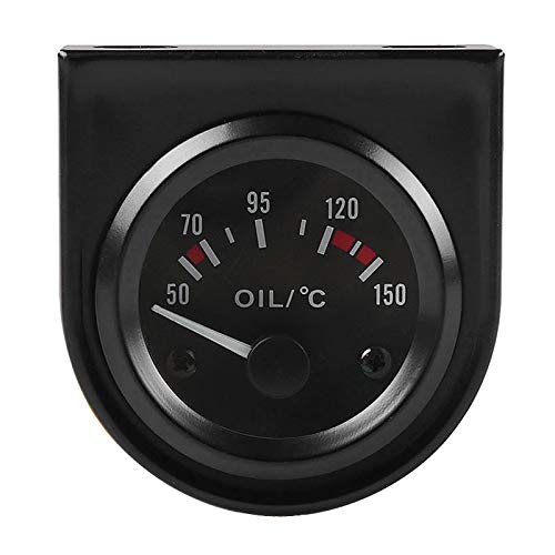 Sessleger Temperaturmessgerät für Autos, , 52 mm, 12 V, , LED, mit schwarzem Sensor von Sessleger