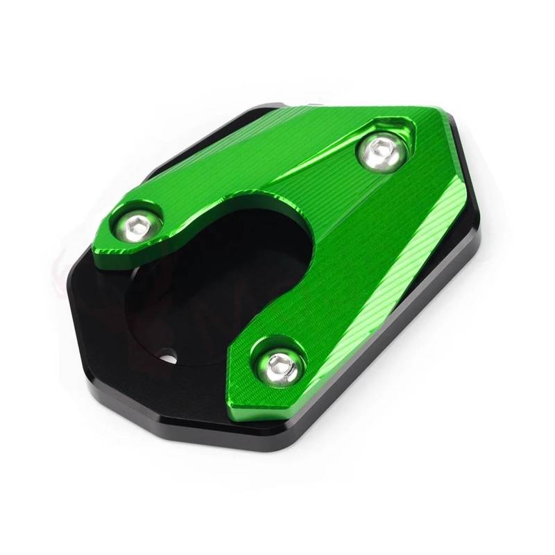 Für Ka&@wasaki Zx6r Zx10r Ninja 650 1000 1000sx Zx 6r 10r Ninja650 Fuß Pad Seitenständer Verlängerung Motorrad Zubehör Teile(NO Logo-Green) von Seulomo