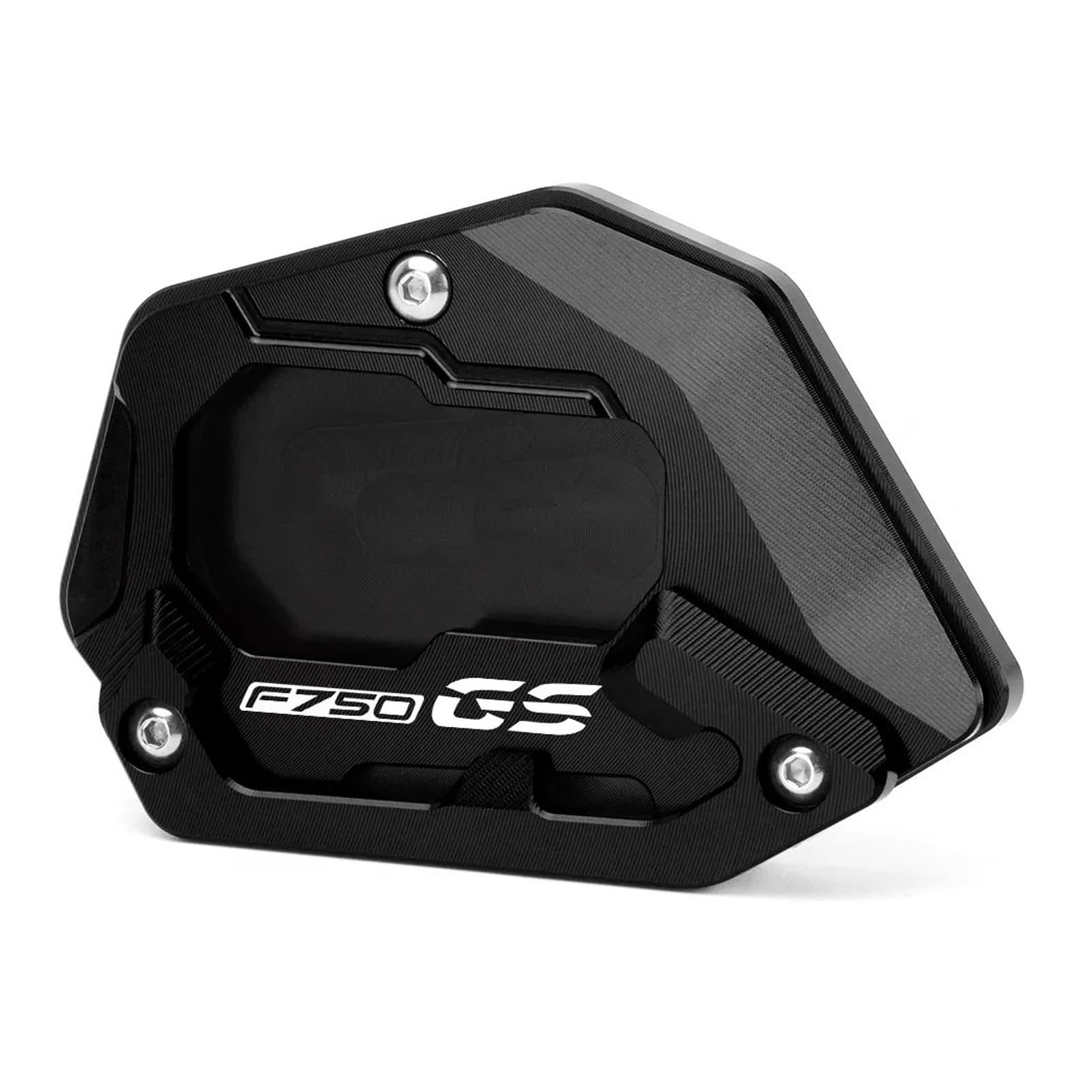 Seulomo Für BM@&W F750GS F750 GS F 750 GS F 750gs Motorrad Aluminium Kickstand Fuß Seitenständer Verlängerung Pad Stützplatte Vergrößern(F750 GS Black) von Seulomo